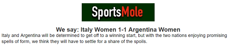 Chuyên gia dự đoán nữ Italia vs nữ Argentina, 13h ngày 24/7 - Ảnh 1