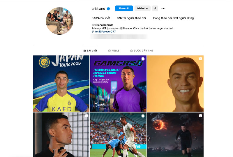 Sự nghiệp xuống dốc, Ronaldo vẫn không có đối thủ trên Instagram - Ảnh 1