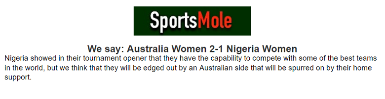 Chuyên gia dự đoán nữ Úc vs nữ Nigeria, 17h ngày 27/7 - Ảnh 1