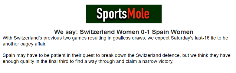 Chuyên gia dự đoán nữ Thụy Sĩ vs nữ Tây Ban Nha, 12h00 ngày 5/8 - Ảnh 1