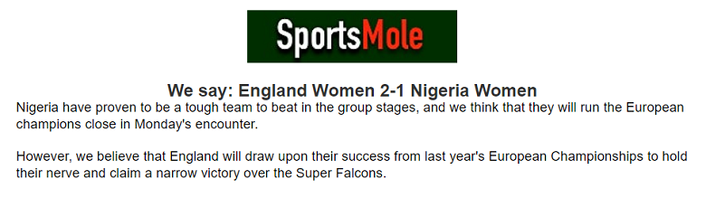 Chuyên gia dự đoán kết quả nữ Anh vs nữ Nigeria, 14h30 ngày 7/8 - Ảnh 1