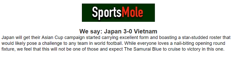 Chuyên gia dự đoán kết quả Nhật Bản vs Việt Nam, 18h30 ngày 14/1 - Ảnh 1