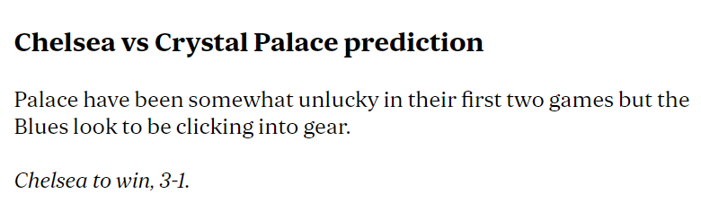 Chuyên gia dự đoán Chelsea vs Crystal Palace, 19h30 ngày 1/9 - Ảnh 1