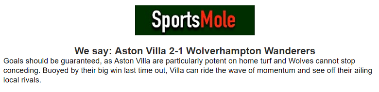 Chuyên gia dự đoán Aston Villa vs Wolverhampton, 21h00 ngày 21/9 - Ảnh 1