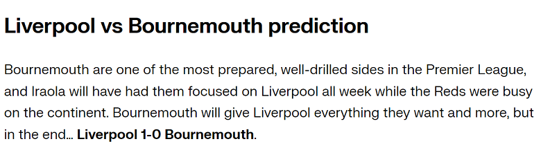 Chuyên gia dự đoán Liverpool vs Bournemouth, 21h00 ngày 21/9 - Ảnh 1