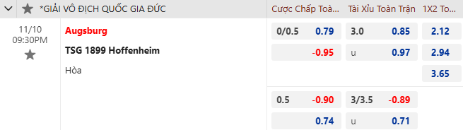 Nhận định, soi kèo Augsburg vs Hoffenheim, 21h30 ngày 10/11: Gia tăng khoảng cách - Ảnh 1
