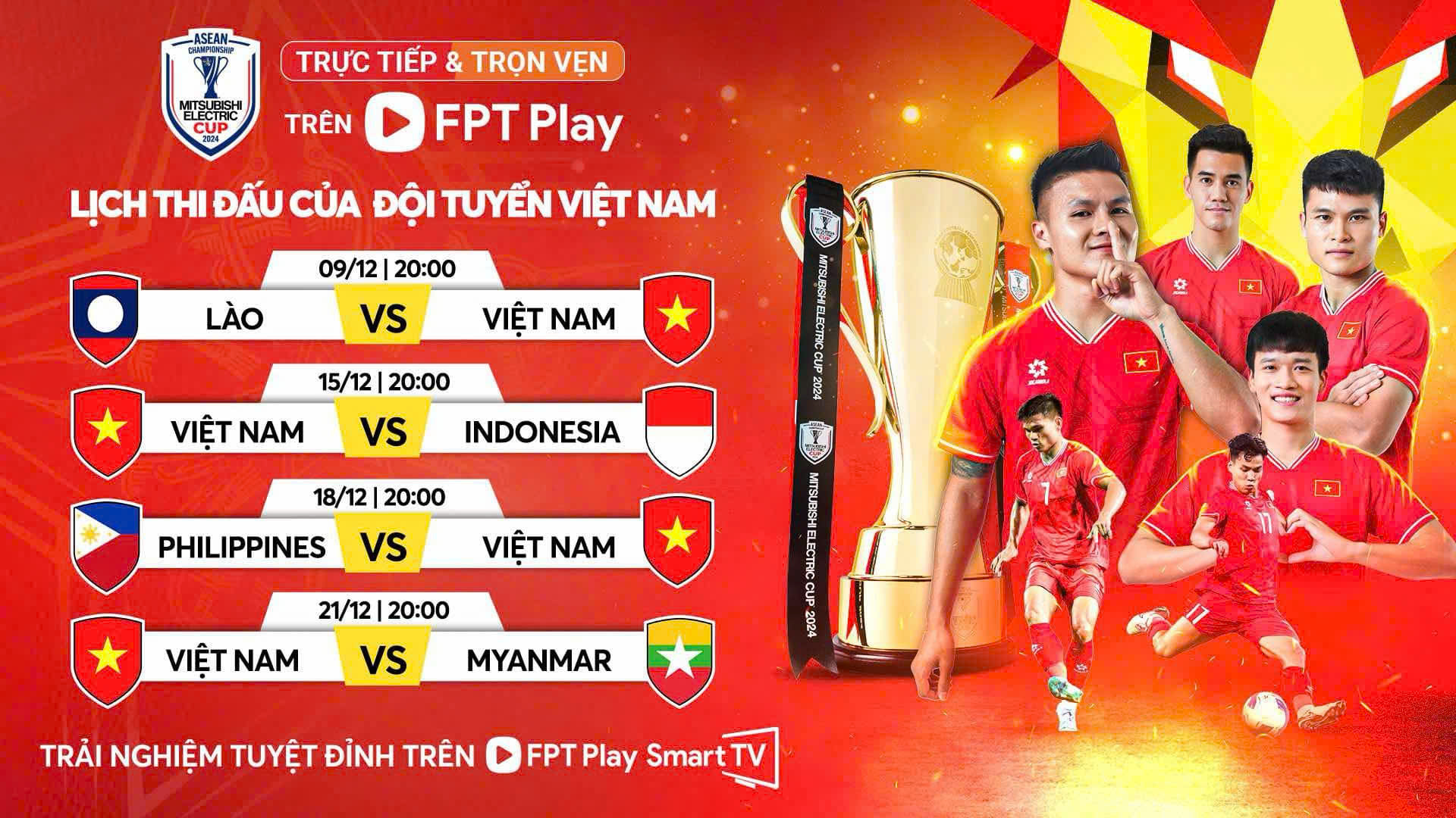 Xem trực tiếp AFF Cup 2024 trên kênh nào? - Ảnh 1