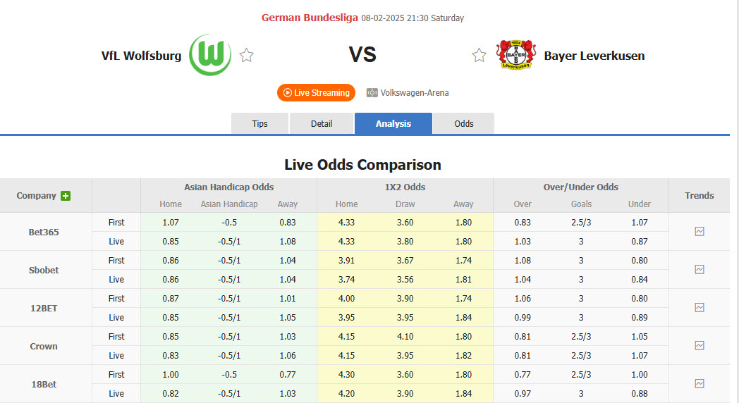 Nhận định, soi kèo Wolfsburg vs Leverkusen, 21h30 ngày 8/2: Áp lực ngàn cân - Ảnh 1