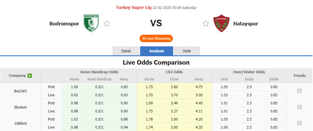 Nhận định, soi kèo Bodrum vs Hatayspor, 00h00 ngày 21/2: Giải quyết đối thủ cạnh tranh - Ảnh 1