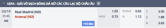 Nhận định, soi kèo Nữ Real Madrid vs Nữ Arsenal, 0h45 ngày 19/3: Khách sa sút - Ảnh 1