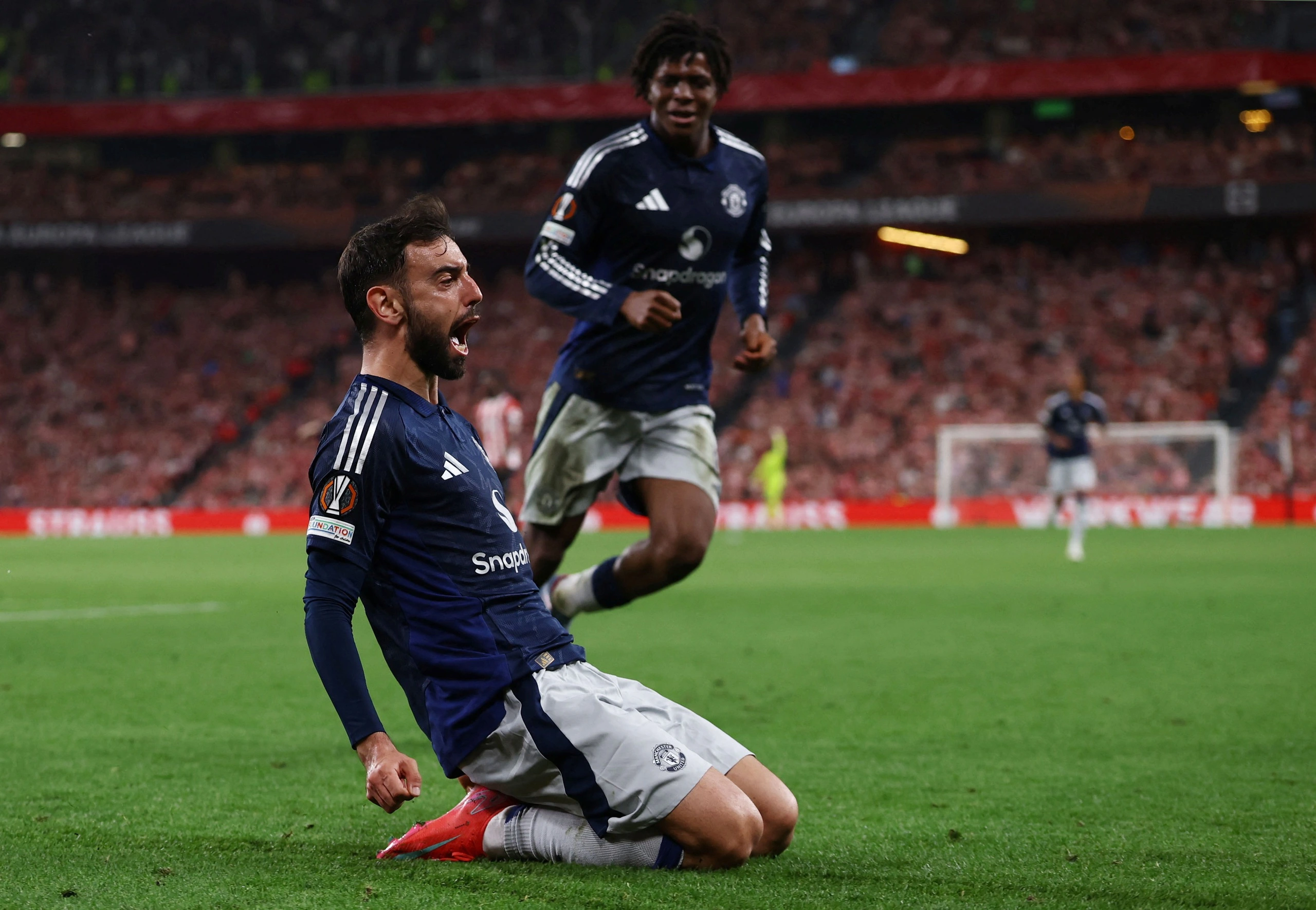 Bruno Fernandes lập kỷ lục sau khi giúp MU chiến thắng Bilbao - Ảnh 1