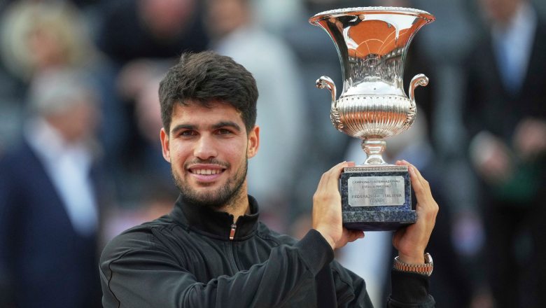 Alcaraz chặn đứng chuỗi 26 trận thắng của Sinner, lần đầu vô địch Rome Masters - Ảnh 1