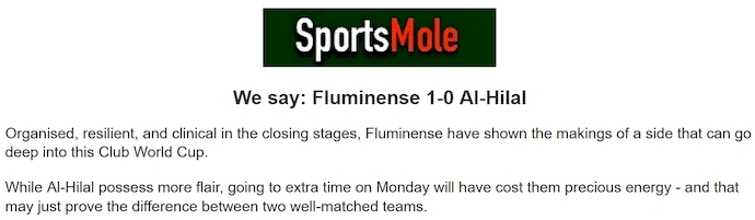 Chuyên gia Tony Ansell dự đoán Fluminense vs Al Hilal, 2h00 ngày 5/7 - Ảnh 1