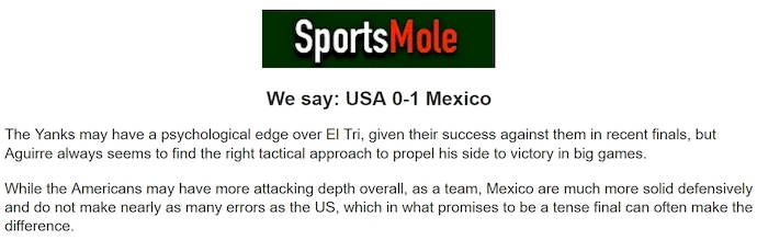 Chuyên gia Tony Ansell dự đoán Mỹ vs Mexico, 6h00 ngày 7/7 - Ảnh 1