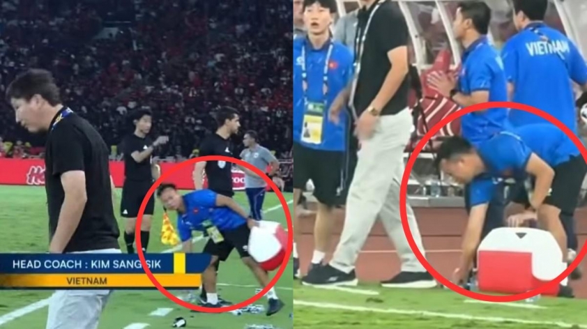 Bác sĩ U23 Việt Nam tiết lộ về những chai nước ở đường biên - Ảnh 1