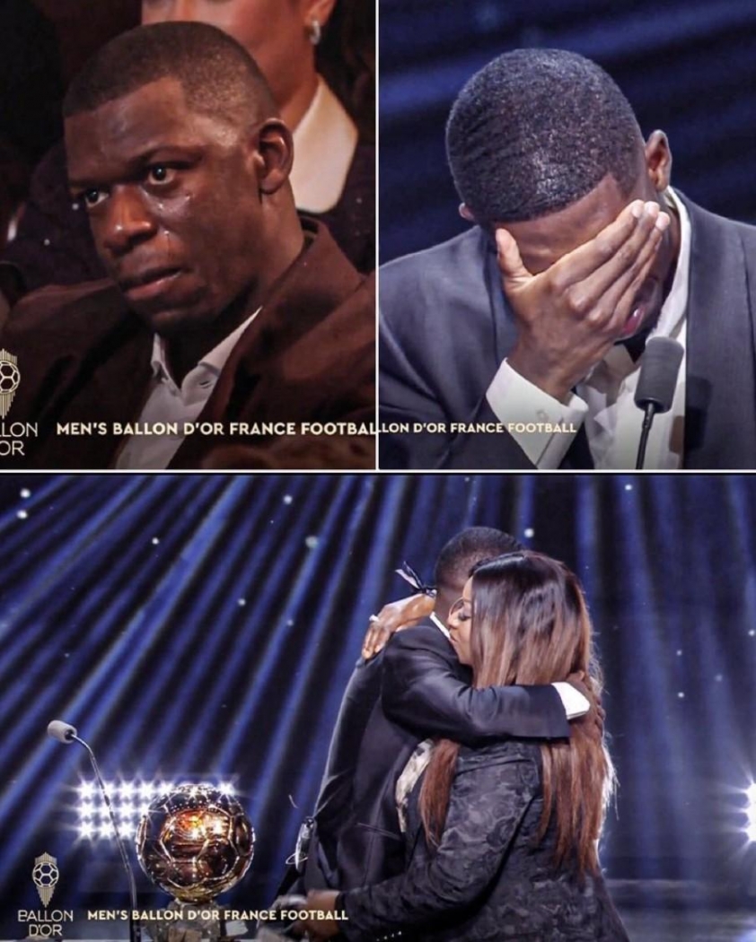 Ousmane Demble bật khóc khi giành Quả bóng vàng - Ảnh 1