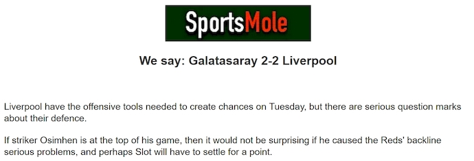 Chuyên gia Tony Ansell dự đoán Galatasaray vs Liverpool, 2h00 ngày 1/10 - Ảnh 1