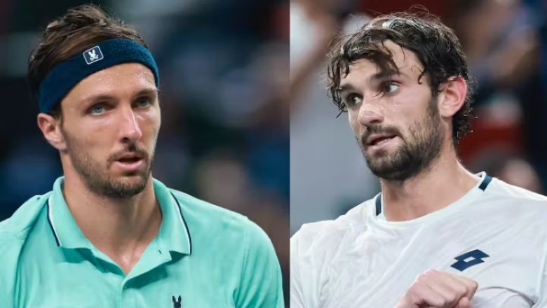 Rinderknech ngược dòng hạ Medvedev, gặp em họ Vacherot ở chung kết Shanghai Masters - Ảnh 2