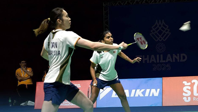 Đương kim vô địch thế giới bị loại ở bán kết cầu lông SEA Games 33 - Ảnh 1