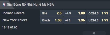 Nhận định b&oacute;ng rổ Indiana Pacers vs New York Knicks, 07h00 ng&agrave;y 19/12: Nối d&agrave;i c&aacute;i duy&ecirc;n - Ảnh 1