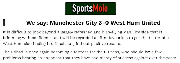 Chuy&ecirc;n gia Tony Ansell dự đo&aacute;n Man City vs West Ham, 22h00 ng&agrave;y 20/12 - Ảnh 1