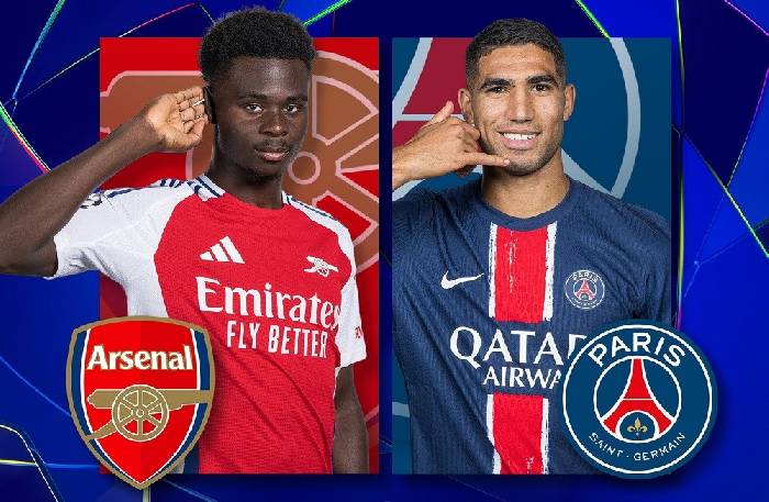 Link trực tiếp Arsenal vs PSG, 02h00 ngày 2/10, Cúp C1 châu Âu