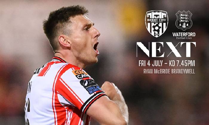 Kèo vàng bóng đá Derry City vs Waterford United, 01h45 ngày 5/7: Chủ nhà ‘ghi điểm’ Kèo vàng bóng đá Derry City vs Waterford United, 01h45 ngày 5/7: Chủ nhà ‘ghi điểm’