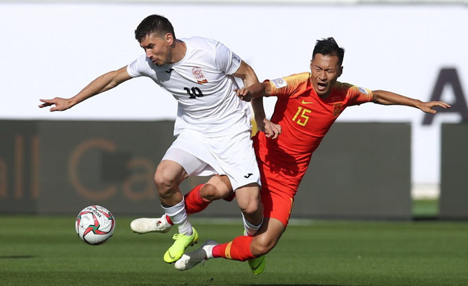 Kết quả Asian Cup 2019: Trung Quốc vs Kyrgyzstan, 18h ngày 7/1