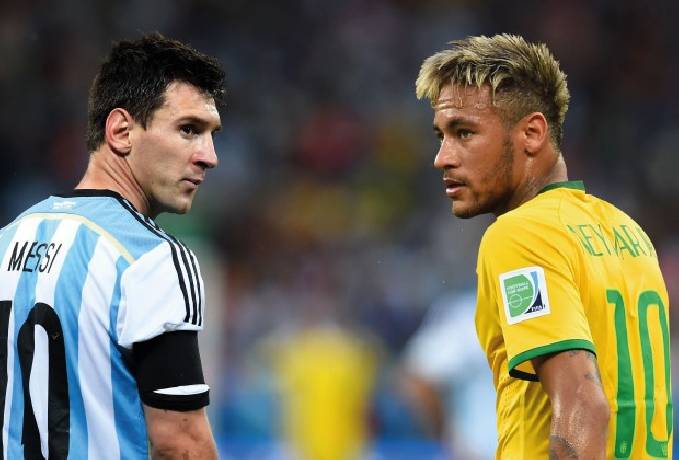 Đội hình kết hợp Brazil vs Argentina: Messi đá cặp Neymar