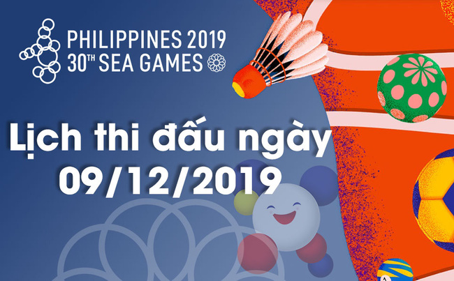 Lịch thi đấu Sea Games 30 của đoàn TTVN ngày 9/12: Chờ cơn mưa vàng từ điền kinh