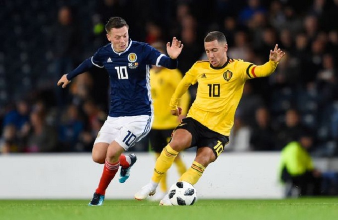 Tỷ lệ bóng đá vòng loại EURO hôm nay 11/6: Bỉ vs Scotland