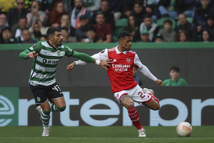 Thông tin lực lượng Arsenal vs Sporting Lisbon mới nhất, 3h ngày 17/3