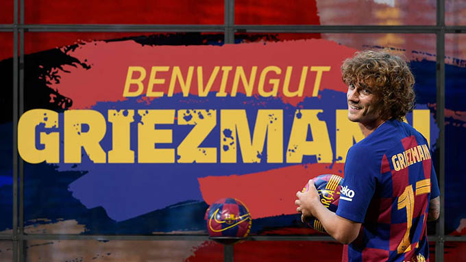 Antoine Griezmann nhận số lạ trong ngày ra mắt Barcelona