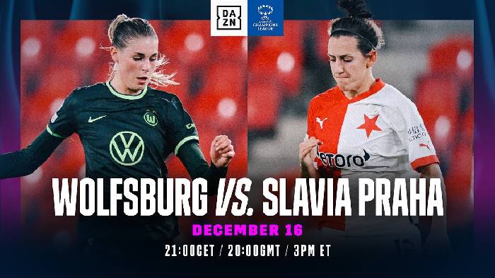 Nhận định, soi kèo Nữ Wolfsburg vs Nữ Slavia Praha, 3h ngày 17/12