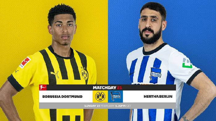 Nhận định, soi kèo Dortmund vs Hertha Berlin, 23h30 ngày 19/2