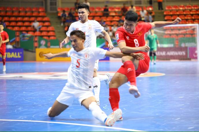 Hàng công vô duyên, Futsal Việt Nam chia điểm đáng tiếc trước Myanmar