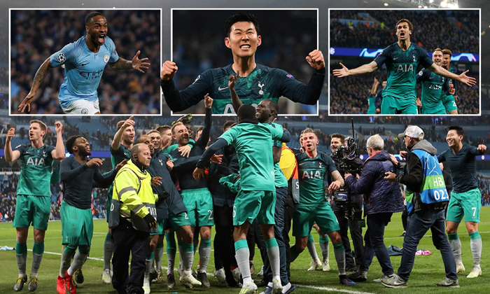Màn rượt đuổi kịch tính Man City vs Tottenham lập kỷ lục Champions League