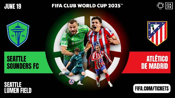 Siêu máy tính dự đoán Seattle Sounders vs Atletico Madrid, 05h00 ngày 20/6 Siêu máy tính dự đoán Seattle Sounders vs Atletico Madrid, 05h00 ngày 20/6