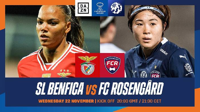 Nhận định, soi kèo Nữ Benfica vs Nữ Rosengard, 03h00 ngày 23/11