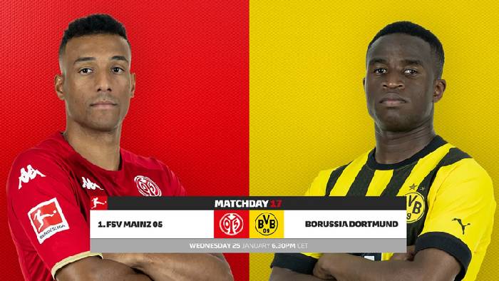 Lịch sử đối đầu Mainz vs Dortmund, 0h30 ngày 26/1