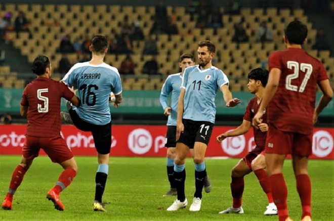 Kết quả tỷ số Thái Lan 0-4 Uruguay, Cúp Tứ Hùng Trung Quốc 2019