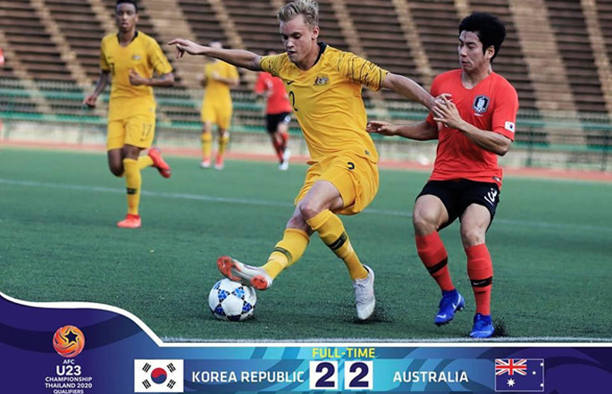 Kết quả U23 Hàn Quốc vs U23 Australia. Kết quả vòng loại U23 châu Á hôm nay 26/3