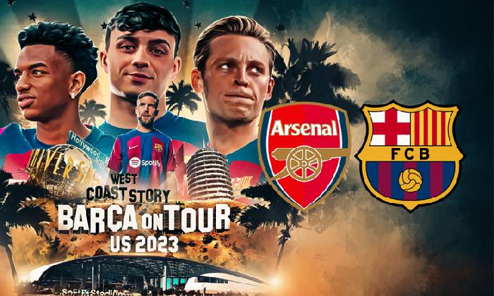 Link xem trực tiếp Arsenal vs Barcelona, 9h30 ngày 27/7