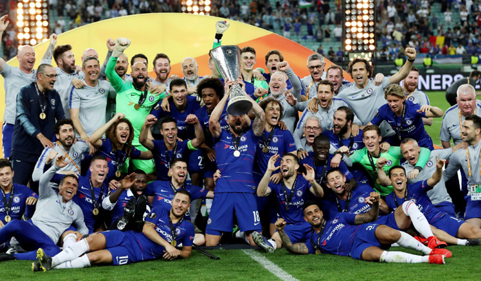 Chelsea sánh ngang MU và Barcelona tại Cúp châu Âu