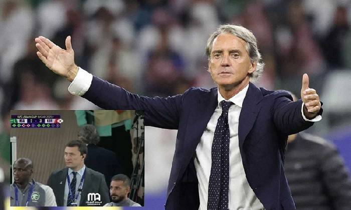 HLV Mancini chán nản bỏ dở loạt phạt đền Saudi Arabia vs Hàn Quốc
