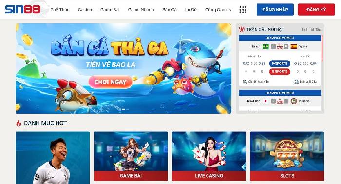 Nhà Cái Sin88 - Game Bài, Cá Cược Đẳng Cấp Nhất 2024