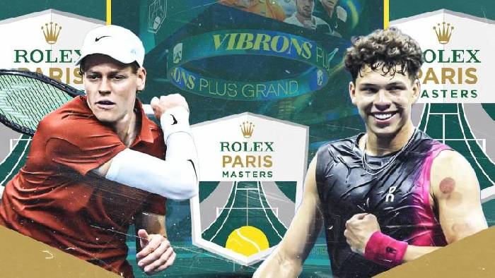 Link trực tiếp tennis Sinner vs Shelton - Tứ kết Paris Masters, 1h00 ngày 1/11