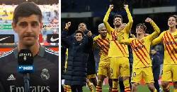 Courtois 'đá đểu' Barca sau khi Real giành chức vô địch La Liga