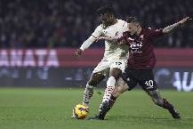 Soi bảng dự đoán tỷ số chính xác Salernitana vs AC Milan, 18h30 ngày 4/1