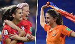 Nữ Mỹ vs nữ Hà Lan (22h 7/7): Lốc da cam cuốn phăng Nữ vương?